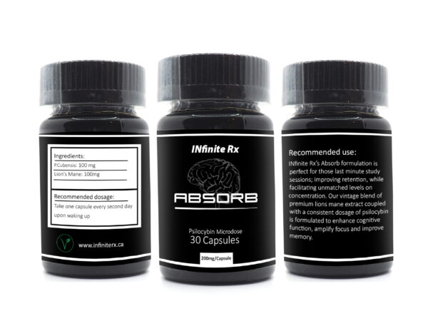 Buy INfinite Rx (Absorb) Microdosing Psilocybin Capsules Online | Magic Mushrooms Dispensary